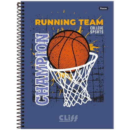 Foto ilustrativa Caderno Universitário Masculino Cliff