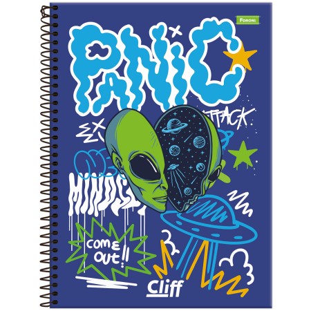 Foto ilustrativa Caderno Universitário Masculino Cliff