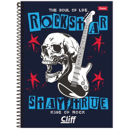 Foto ilustrativa Caderno Universitário Masculino Cliff