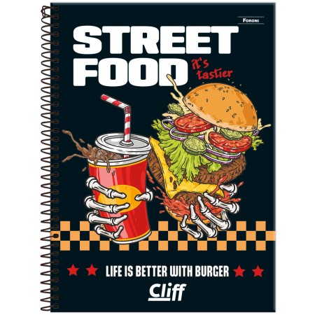 Foto ilustrativa Caderno Universitário Masculino Cliff