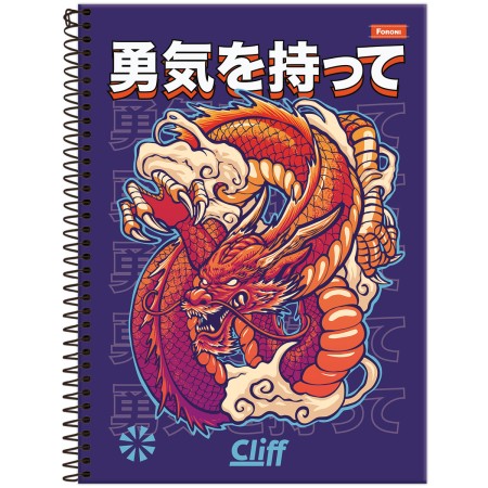 Foto ilustrativa Caderno Universitário Masculino Cliff