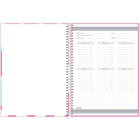 Foto ilustrativa Caderno Universitário Mid Feminino