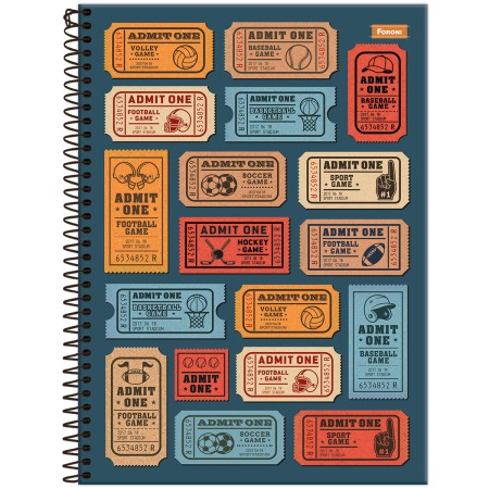 Foto ilustrativa Caderno Universitário Mid Masculino