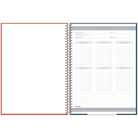 Foto ilustrativa Caderno Universitário Office Color