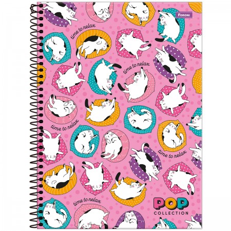 Foto ilustrativa Caderno Universitário Pop Collection