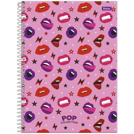 Foto ilustrativa Caderno Universitário Pop Collection