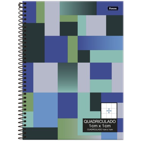 Foto ilustrativa Caderno Universitário Quadriculado (1 x 1 cm)