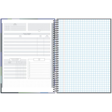 Foto ilustrativa Caderno Universitário Quadriculado (7 x 7 mm)