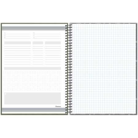 Foto ilustrativa Caderno Universitário Quadriculado Cliff