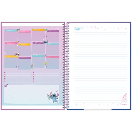 Foto ilustrativa Caderno Universitário Stitch