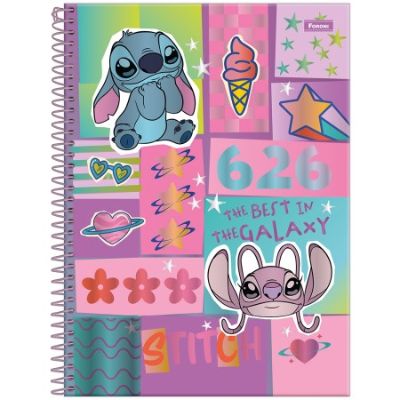 Foto ilustrativa Caderno Universitário Stitch