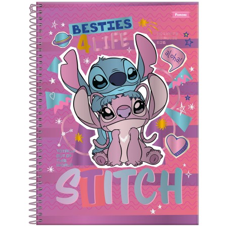 Foto ilustrativa Caderno Universitário Stitch