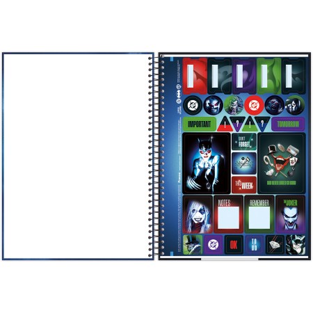 Foto ilustrativa Caderno Universitário Vilões Fit