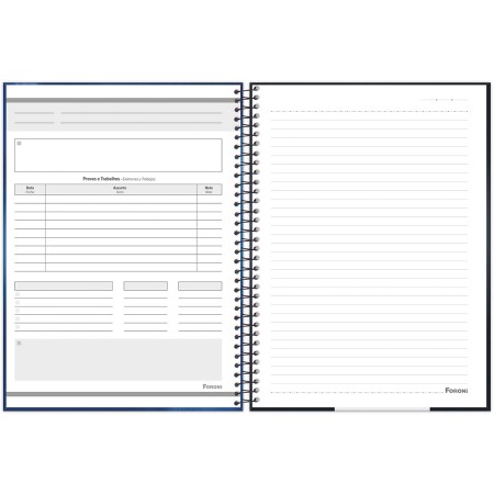 Foto ilustrativa Caderno Universitário Vilões Fit