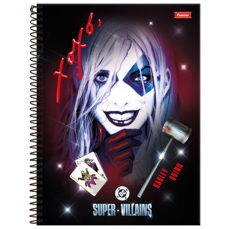 Foto ilustrativa Caderno Universitário Vilões Fit