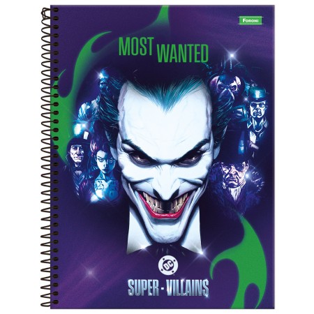 Foto ilustrativa Caderno Universitário Vilões Fit