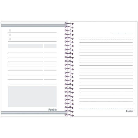 Foto ilustrativa Capa Dura 1/4 Espiral Cosmos