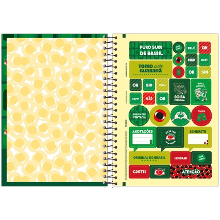 Foto ilustrativa Capa Dura 1/4 Espiral Guaraná