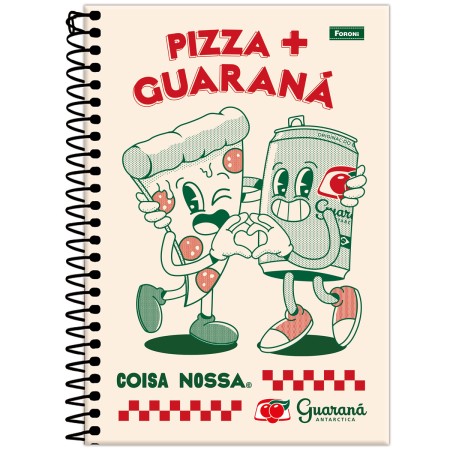 Foto ilustrativa Capa Dura 1/4 Espiral Guaraná