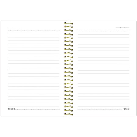 Foto ilustrativa Capa Dura 1/4 Espiral Stitch