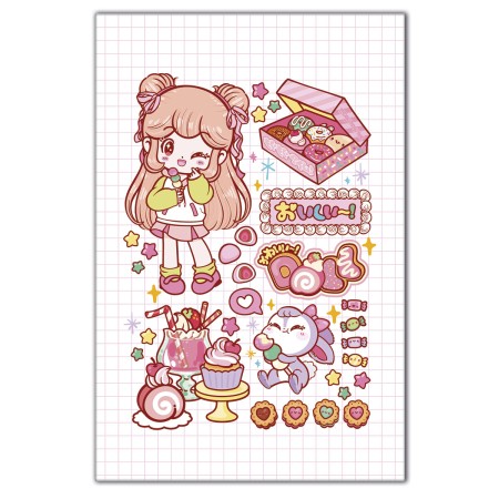 Foto ilustrativa Cards c/ Envelopes Dolls