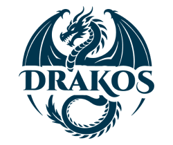 Logo da marca DRAKOS