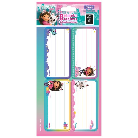 Foto ilustrativa Etiquetas Adesivas A Casa Mágica da Gabby