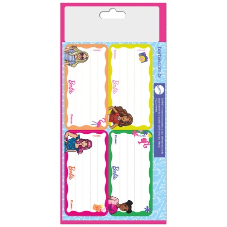 Foto ilustrativa Etiquetas Adesivas Barbie