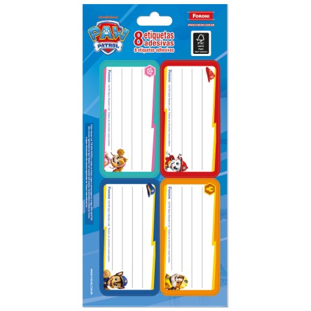 Foto ilustrativa Etiquetas Adesivas Patrulha Canina