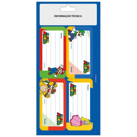 Foto ilustrativa Etiquetas Adesivas Super Mario