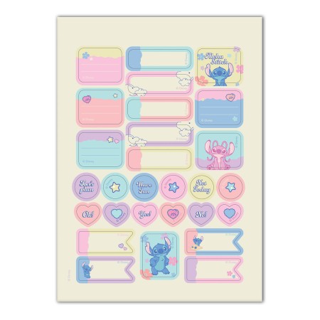 Foto ilustrativa Folhas de Adesivos Para Decorar Stitch