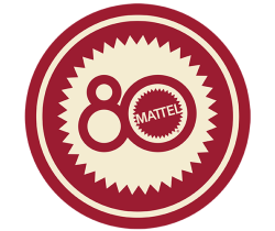 Logo da marca MATTEL 80 ANOS
