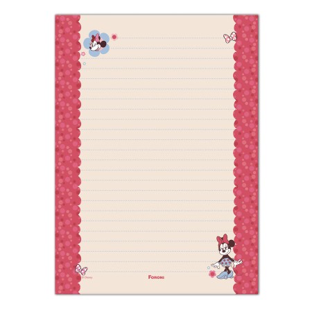 Foto ilustrativa Papel de Carta c/ Envelopes - Minnie Mouse