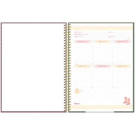 Foto ilustrativa Universitário Capa Dura Milly