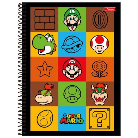 Foto ilustrativa Universitário Capa Dura Super Mario
