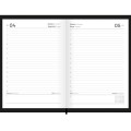 Foto ilustrativa Agenda Compacta Costurada Preta