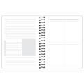 Foto ilustrativa Agenda Espiral Preta Cliff