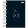 Foto ilustrativa Agenda Espiral Preta Cliff