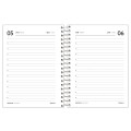 Foto ilustrativa Agenda Espiral Rosa Cliff