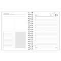 Foto ilustrativa Agenda Espiral Rosa Cliff