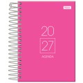 Foto ilustrativa Agenda Espiral Rosa Cliff