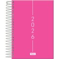 Foto ilustrativa Agenda Espiral Rosa Cliff
