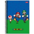 Foto ilustrativa Caderneta 1/4 Capa Dura Super Mario