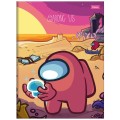 Foto ilustrativa Caderno Brochura e Brochurão Capa Dura Among Us