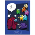 Foto ilustrativa Caderno Brochura e Brochurão Capa Dura Among Us