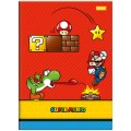 Foto ilustrativa Caderno Brochura e Brochurão Capa Dura Super Mario