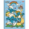 Foto ilustrativa Caderno Brochurão Capa Dura Costurado Smurfs