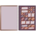 Foto ilustrativa Caderno Capa Dura 1/4 Espiral  Flashy