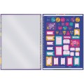 Foto ilustrativa Caderno Capa Dura 1/4 Espiral Lush