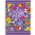Foto ilustrativa Caderno Capa Dura 1/4 Espiral Lush